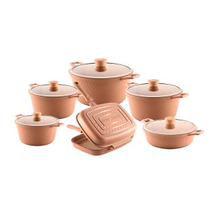 سرویس ۱۲ پارچه بایو گرانیت نسکافه ای مدل وینکس کد ۴۳۱۲